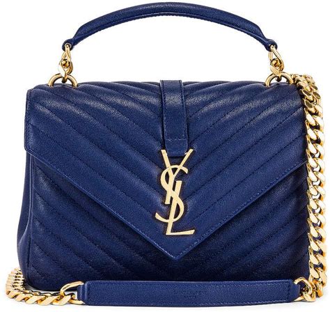 blue ysl handbag|navy blue ysl bag.